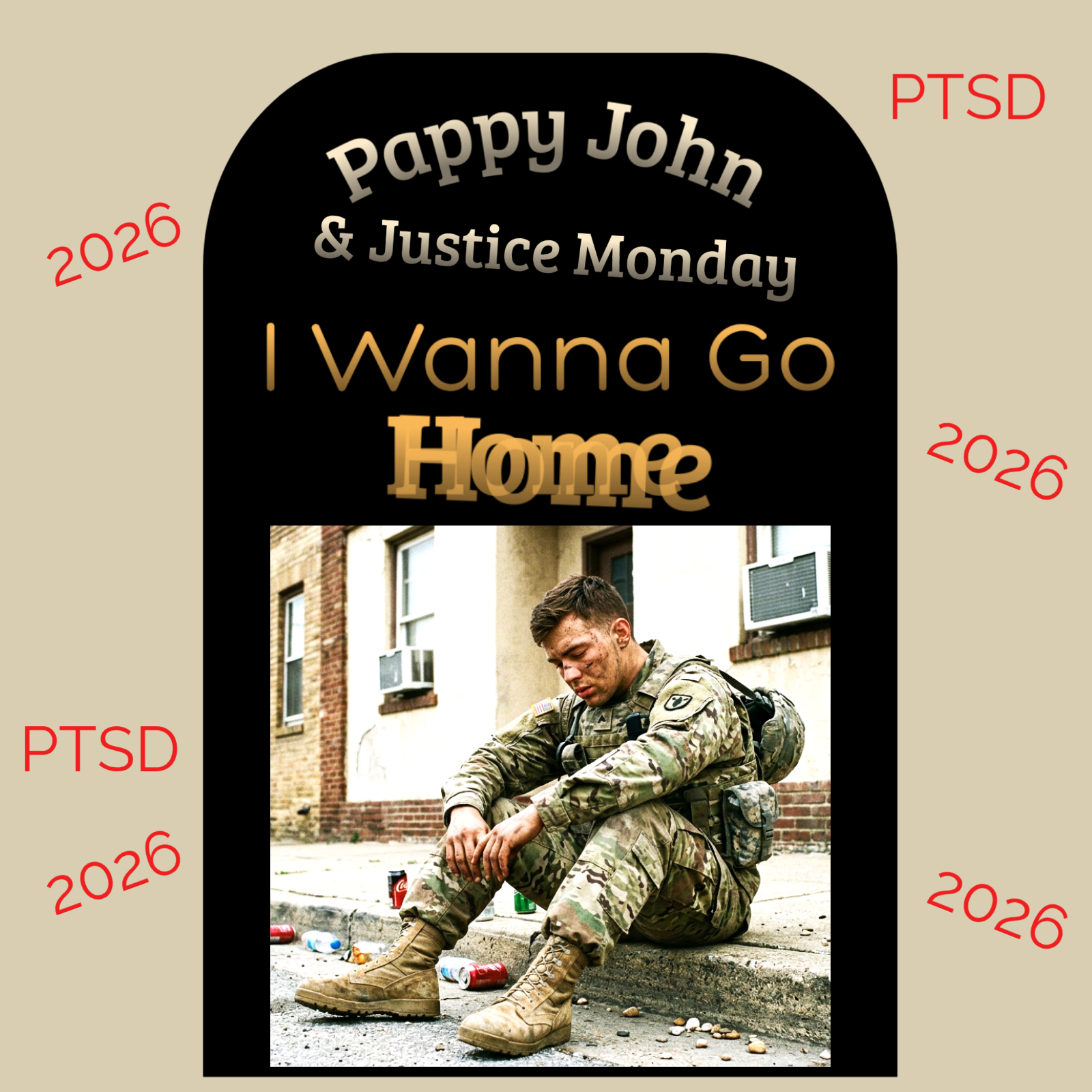 I Wanna Go Home (PTSD) - Long Version Single - (A portion of the these proceeds go to THE TRAUMA FOUNDATION)